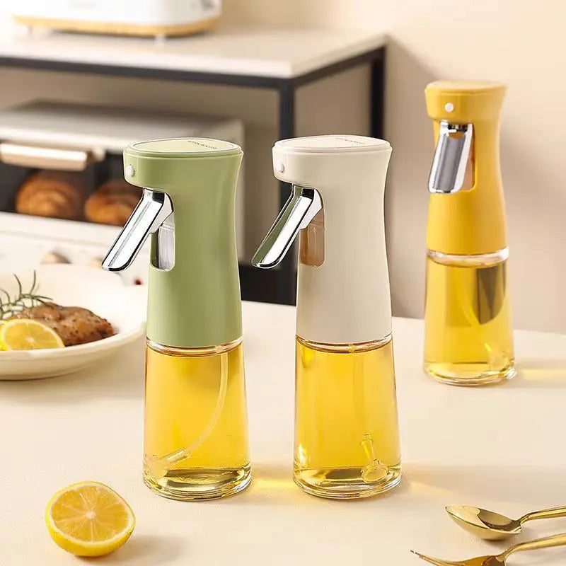 KIT 2UN. Frasco de vidrio con pulverizador de aceite de 240 ml